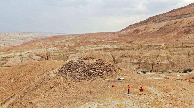 Ancient pyramid in Judean Desert