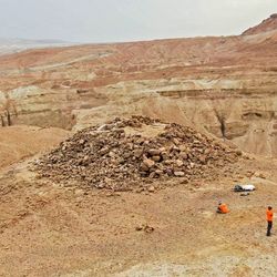 Ancient pyramid in Judean Desert