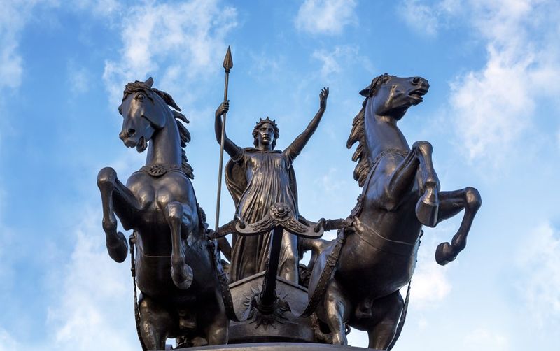 Bronze statue of Boudica in London