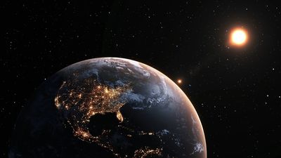 Earth orbit around Sun.