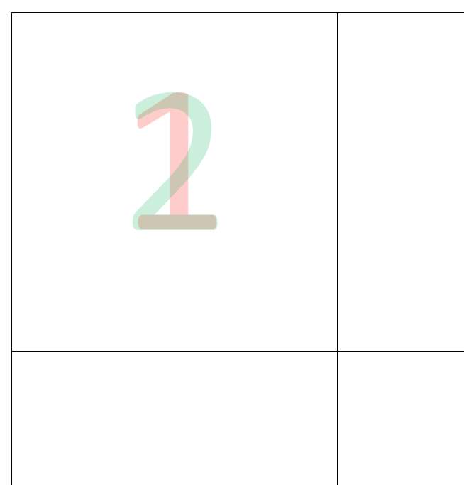 Superposition of a green two and a red one Superposition of a green two and a red one