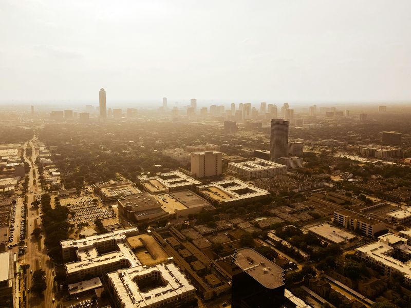 The city skyline of Houston, Texas, United States
