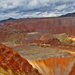 Morenci Mine, the largest copper mine in the US, located in Arizona.