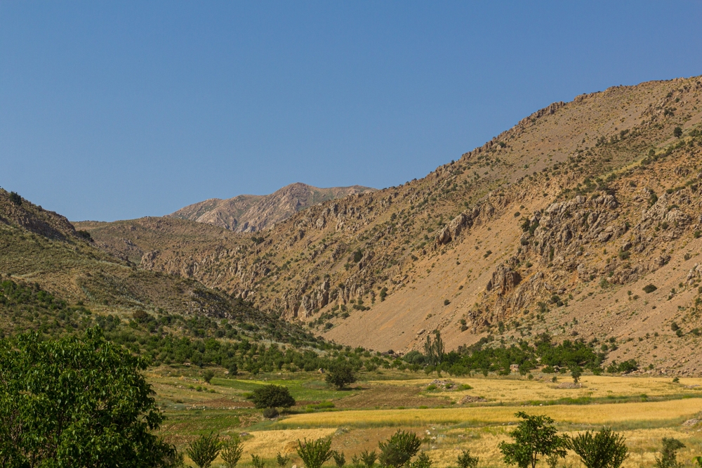 Zagros mountains in Iran.
