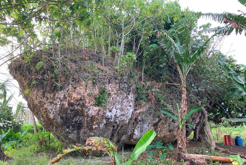 The Maka Lahi boulder in Indonesia