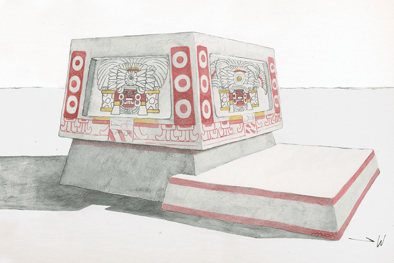 artistic rendering of the storm god altar