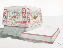 artistic rendering of the storm god altar