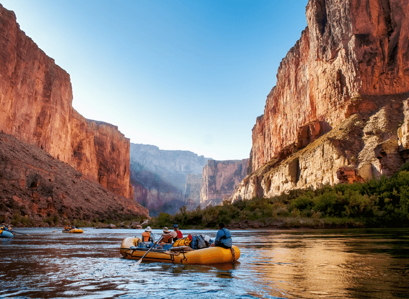 The Colorado River starts in the central Rocky Mountains of Colorado before flowing through the Grand Canyon. 