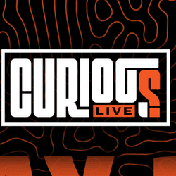 orange letters say curious live on may 24