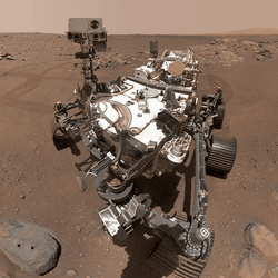 Perseverance rover on Mars.