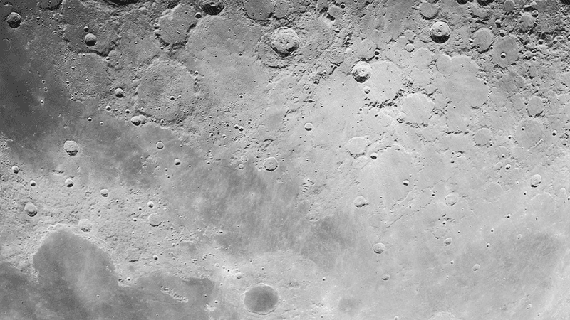 Mare Frigoris pictured by the Lunar Orbiter 4.