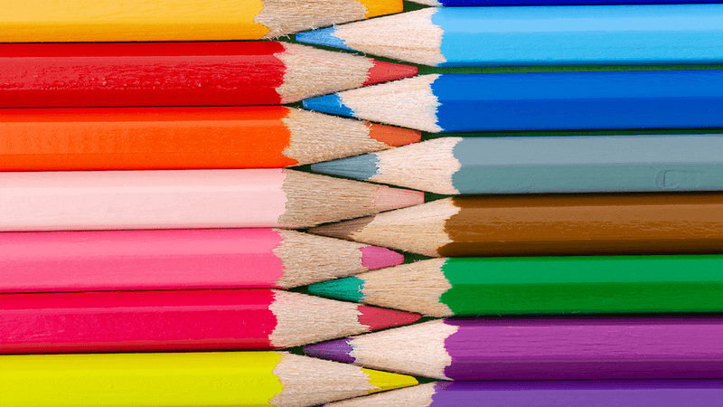 A variety of pencils.