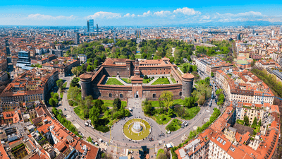 Sforza Castle in Milan.