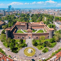 Sforza Castle in Milan.