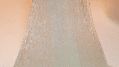 a gluey substance sticking top to bottom