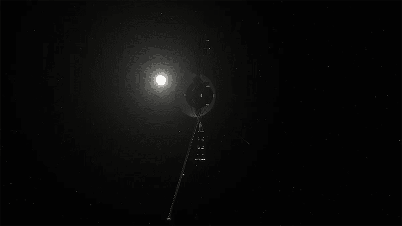 Voyager 1 in space.