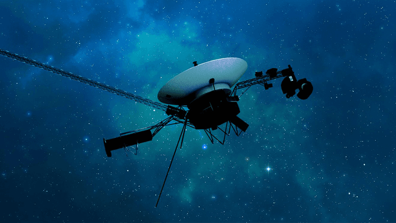 Voyager in space (artist concept).