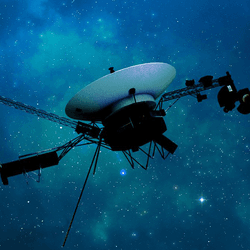 Voyager in space (artist concept).