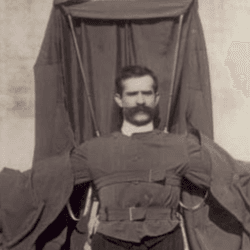 Franz Reichelt in his infamous wingsuit.